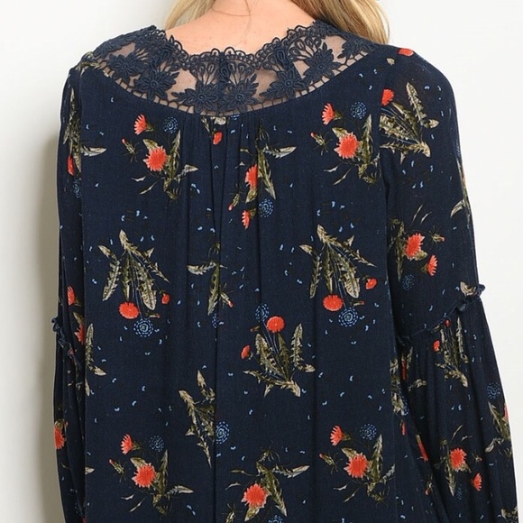 Navy Tunic Dress @LAST ONE - Picture 3 of 3